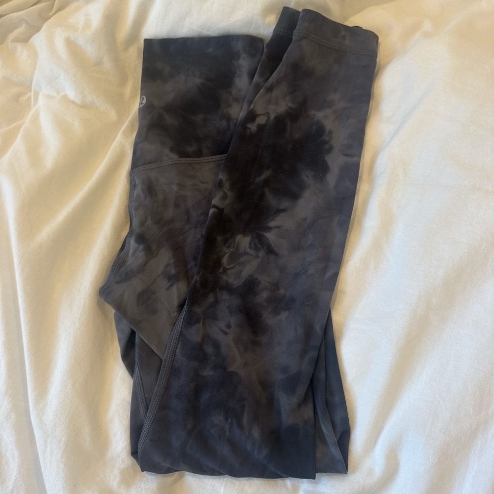 Black Tie-Dye Leggings. Lululemon